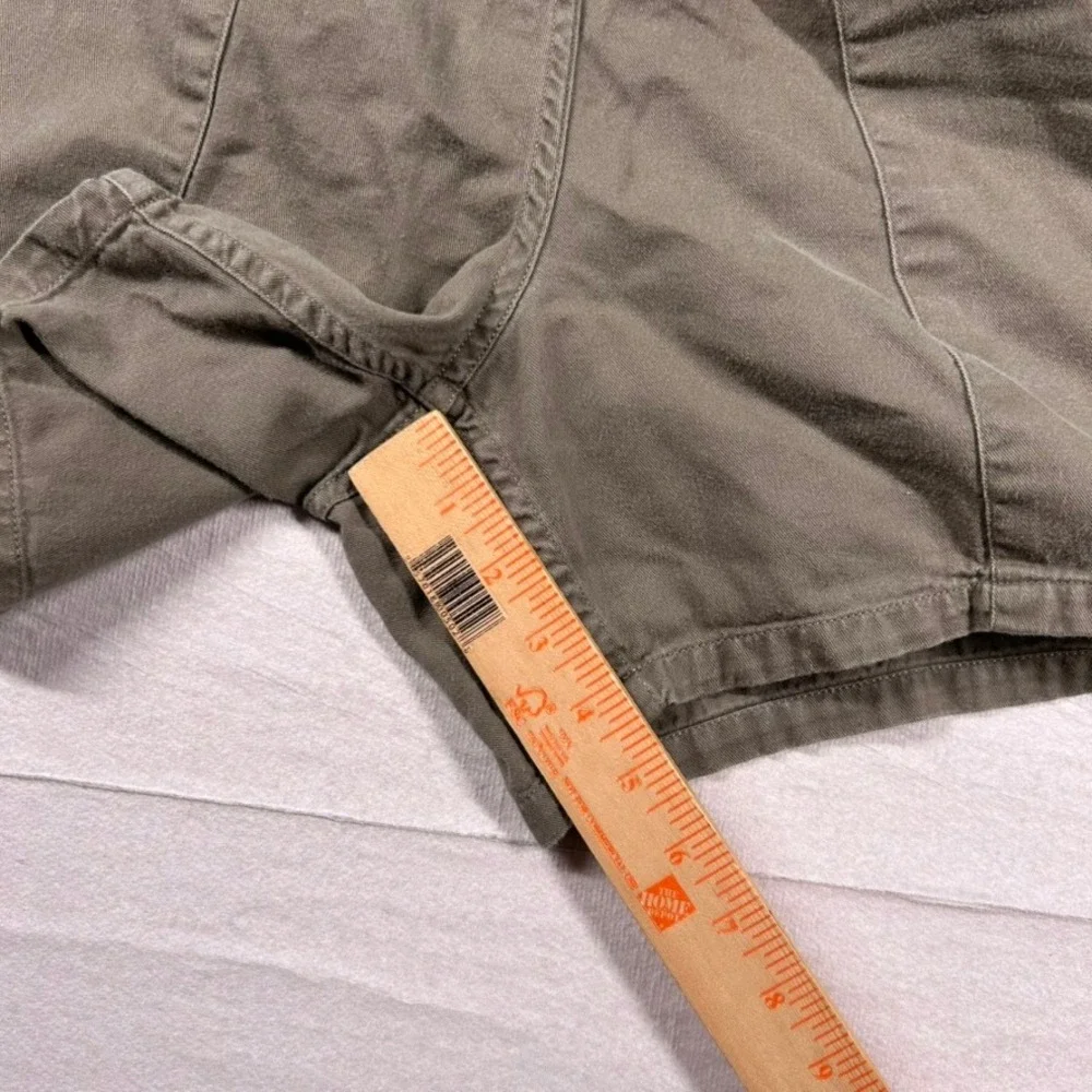 Vintage Polo Ralph Lauren Shorts Mens L Brown Army Green Elastic Baggies Pony 5